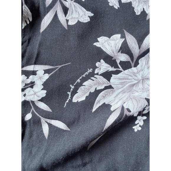 Spiritual Gangster Womens Black Floral Rayon Kimono Cardigan Coverup OS - Picture 7 of 7